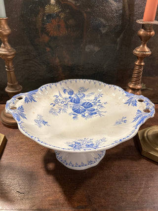 Vintage French Footed Fruit  Bowl