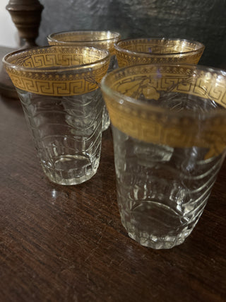 Charming Set of Moroccan Tea Glasses