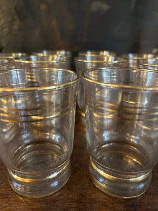 Vintage French Art Deco Bistro Glasses
