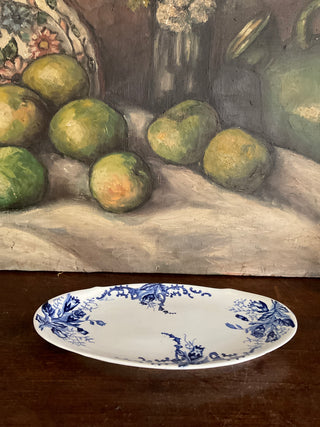 Vintage Belgian Blue & White Ravier
