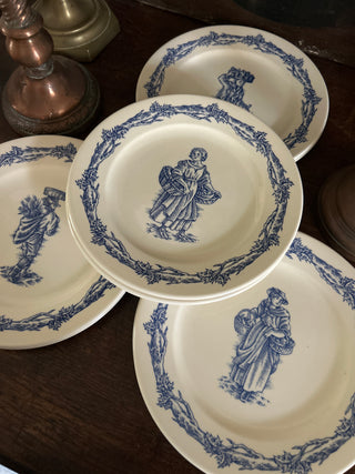 Vintage French Charming  Salad/Dessert Plates