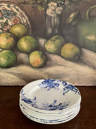 Vintage Belgian Blue & White           Salad/ Dessert Plates