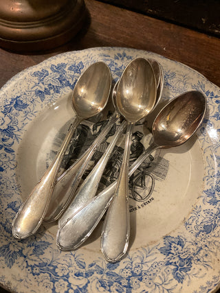 Vintage French Classic Silver Teaspoons