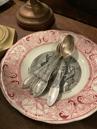 Vintage French Classic Silver Teaspoons