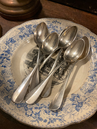 Vintage French Classic Silver Teaspoons