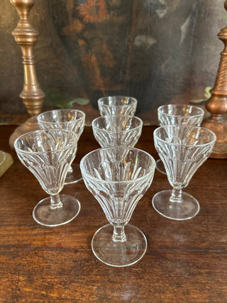 Vintage French Bistro Apero Wine Glasses