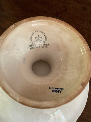 Vintage Belgian Blue & White Fruit Bowl