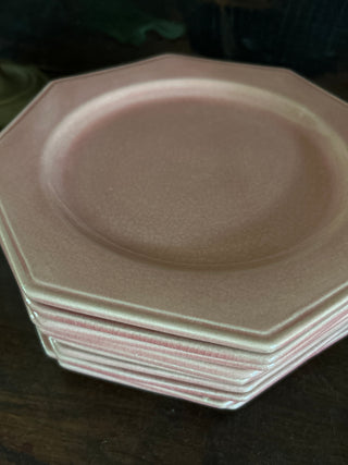 Vintage French Charming Pink Salad/Dessert Plates