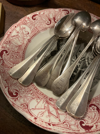 Vintage French Classic Silver Teaspoons