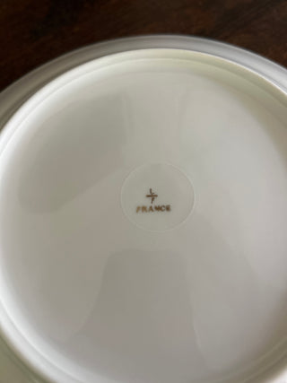 Vintage French Gold Petit Flowers Rimmed Dessert/Salad Bowls Set of 8