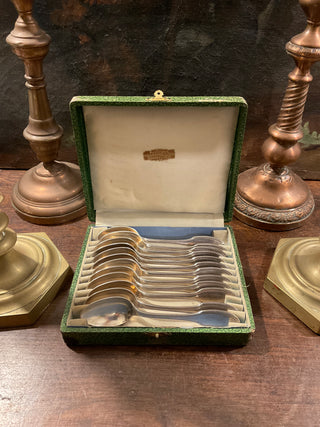 Vintage French Pointue Silver Teaspoons