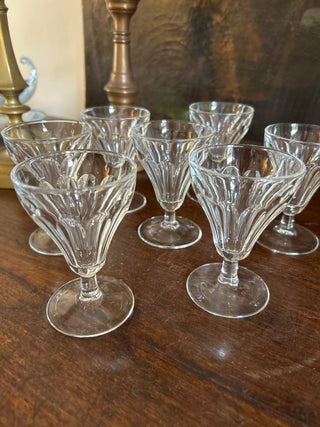 Vintage French Bistro Apero Wine Glasses