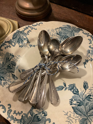 Vintage French Classic Silver Teaspoons