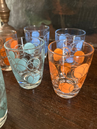 Vintage French Retro Shot Glasses