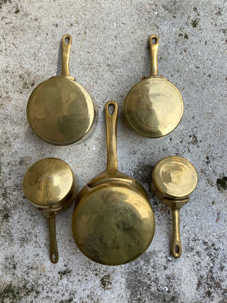 Vintage French Brass Measuring Cups