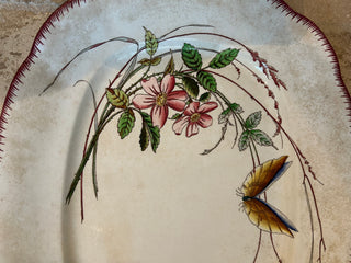 Rare Papillon Large Rectangular Serving Platter