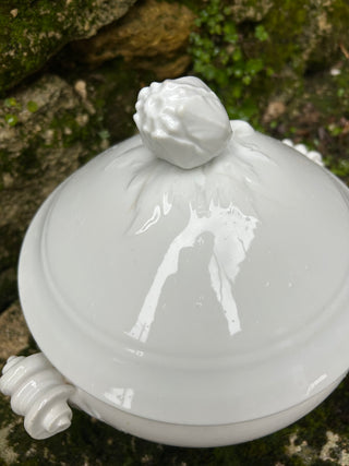 Vintage French White Ware Tureen
