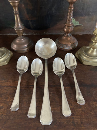 Vintage French Silver Soup Serving Set