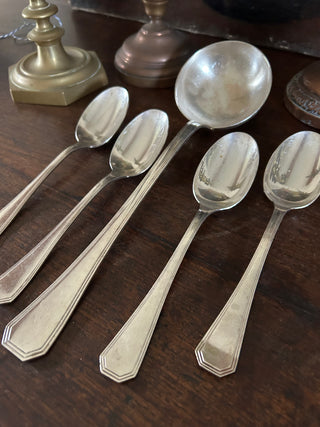Vintage French Silver Soup Serving Set