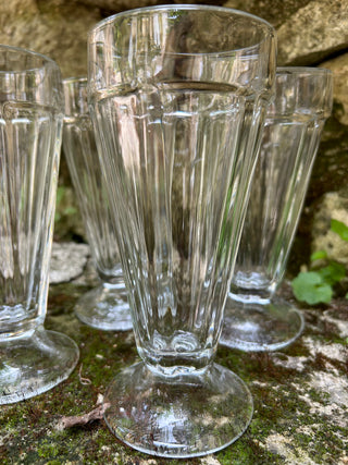 Vintage French Retro Ice Cream Flutes