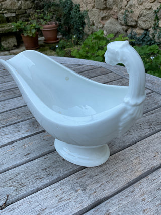 Vintage Bistro French Whiteware Large Sauce Server