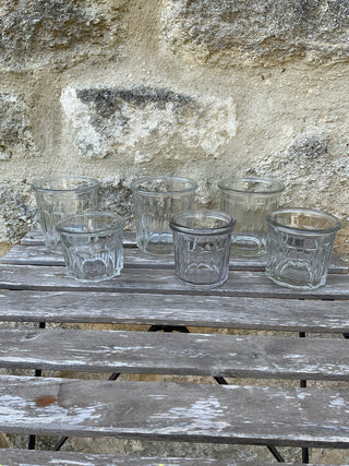 Vintage French One of a Kind Jam Jars Set of Two