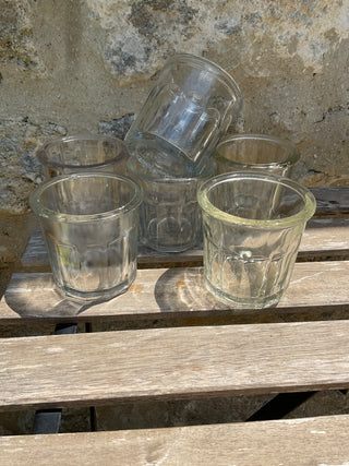 Vintage French One of a Kind Jam Jars Set of 3