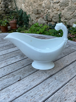 Vintage Bistro French Whiteware Large Sauce Server