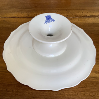 Vintage French Gien Footed Pastry Serving Plate