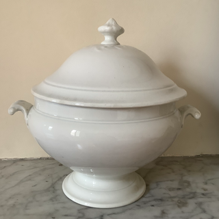 Vintage French Whiteware Tureen