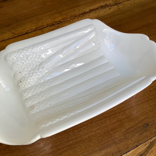 French Vintage Faïence Sarreguemines Asparagus Serving Dish