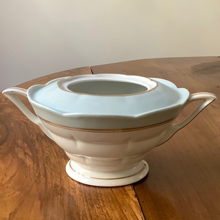 Vintage French Limoges Art Deco Pale Aqua Tea Service
