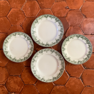 Vintage French Transferware Dinner & Starter Plates