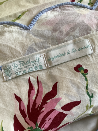 French D. Porthault Dahlias Full/ Queen Duvet Cover