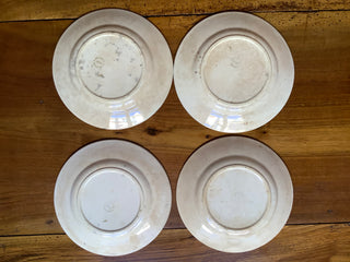 Vintage Belgian Transferware Nimy Salad/Dessert Plates Set#2 Set of 4