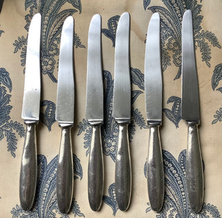 Vintage French Large Everyday Silver Knives