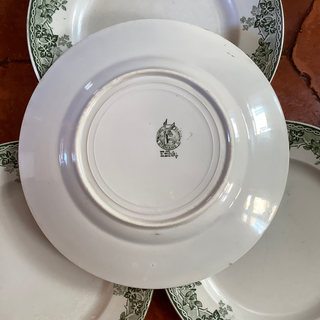 Vintage French Transferware Dinner & Starter Plates