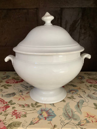 Vintage French Whiteware Tureen