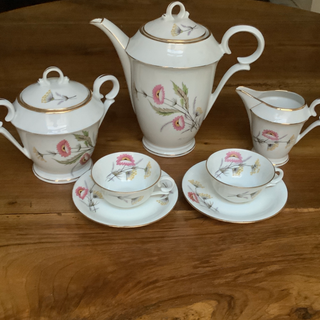 Vintage French Charming Limoges Floral Café /Tea Set