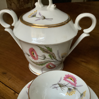 Vintage French Charming Limoges Floral Café /Tea Set