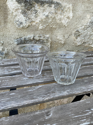 Vintage French One of a Kind Conical Jam Jars Set of Two