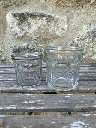 Vintage French One of a Kind Jam Jars Set of Two
