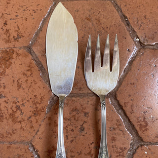 Vintage French Silver Fish Serving Set