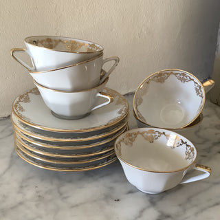Vintage French Charming Espresso Set