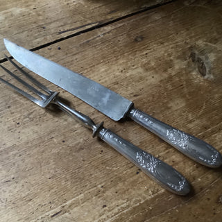 Vintage French Silver Carving Set