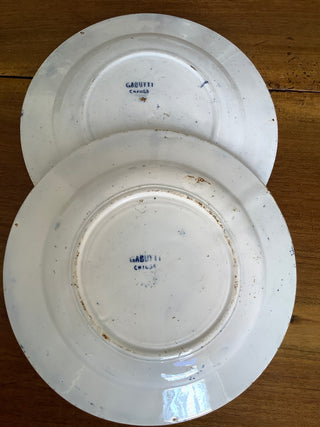 Vintage Italian Blue & White Starter Plates