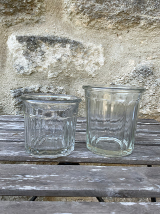 Vintage French One of a Kind Jam Jars Set of Two
