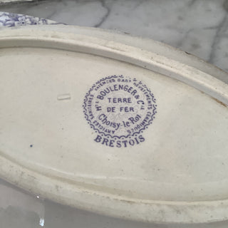 Vintage French Ravier Small Serving Dish Violet