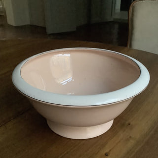 Modern Belgian Vintage Art Deco Pale Rose Serving Bowl