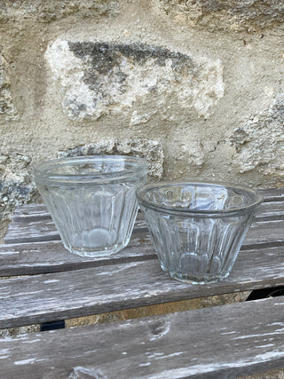Vintage French One of a Kind Conical Jam Jars Set of Two